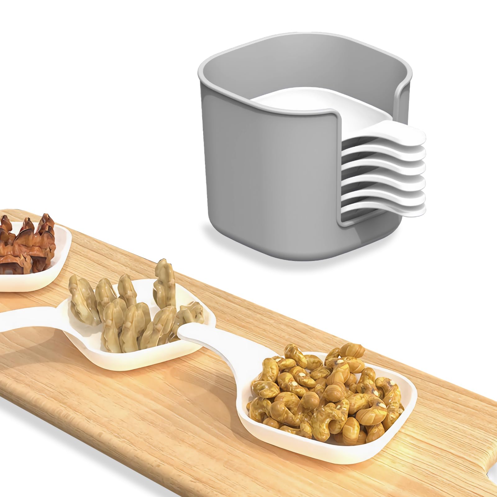 SZSUYAD Dipping Bowls Sets of 6 2.5 Oz,Outdoor accessories,with handle, Unbreakable,for Sushi, Dipping Sauce Cups, Mini Prep Bowls,Dip Bowls for Side Dish,Tomato Sauce,sizzling spice, soy,BBQ