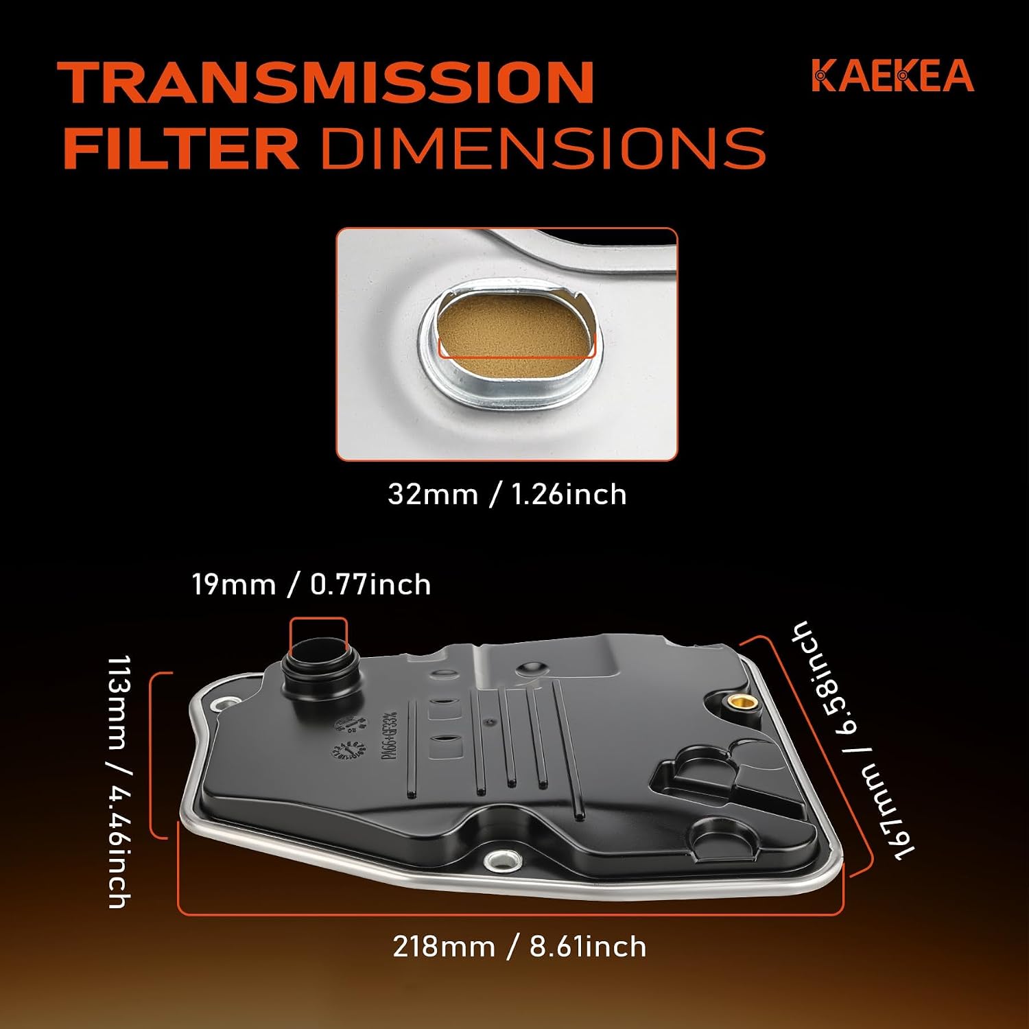 3516812090 Automatic Transmission Filter Compatible With Toyota Corolla 2014-2021 / Scion iM 2016 L4 1.8Lwith Pan Gasket Replace 0440441 3516812091 3533012050 9030122014