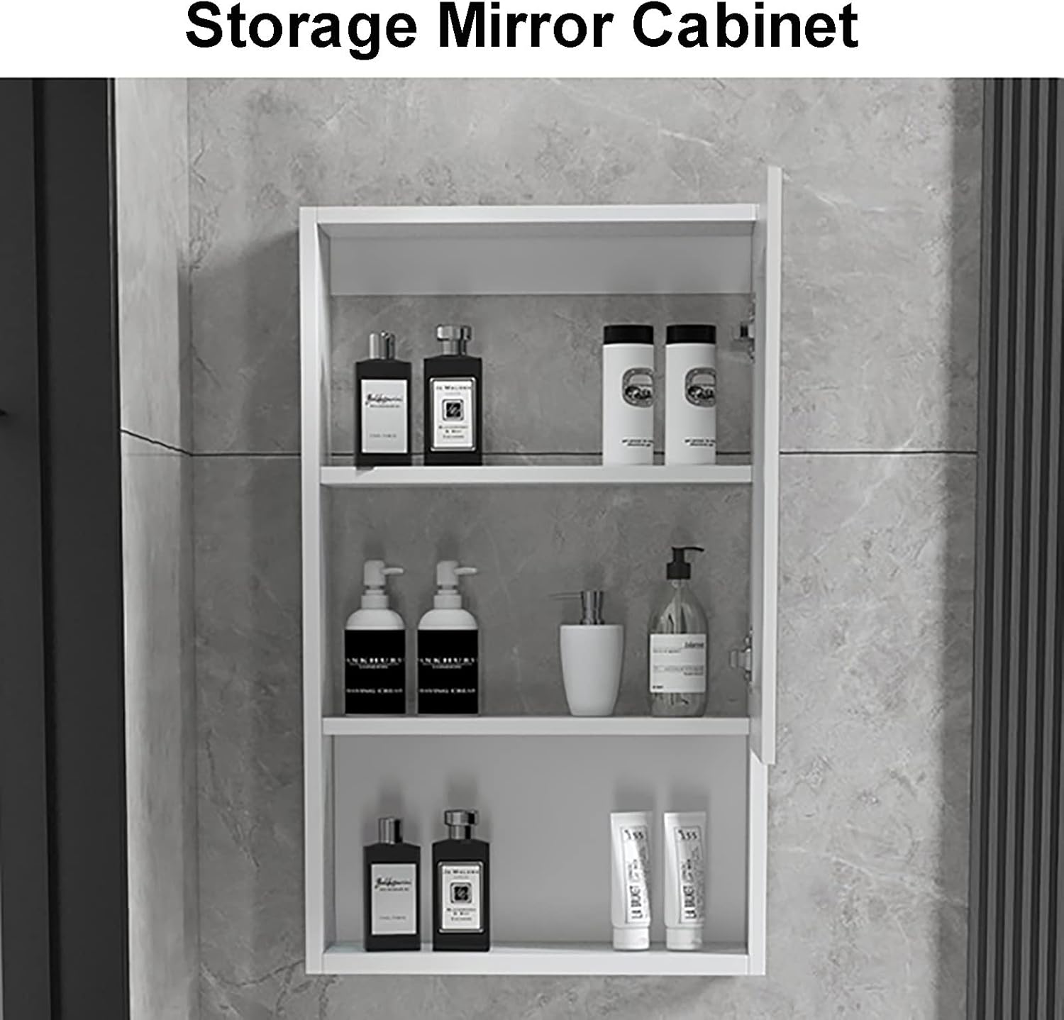 Bathroom Vanity Cabinet with Sink Combo Wall Mounted Floating Cabinet Set with Hot and Cold Faucet Soft Closing Door Storage Square Integrated Design 23X15 Inches