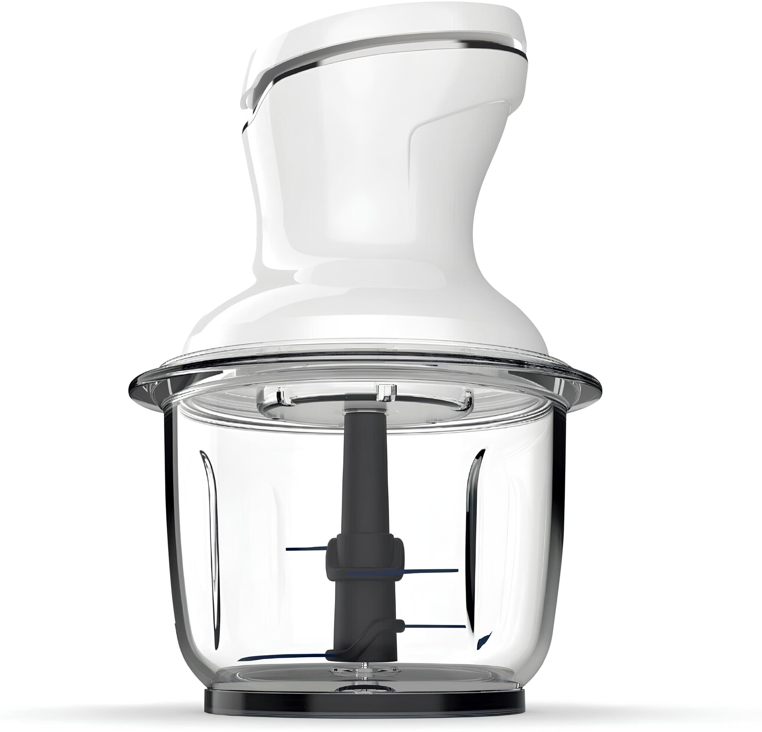 SHOV Mini tritatutto con una sola mano, contenitore in vetro da 700 ml, tritatutto per verdure, frutta, noci e carne