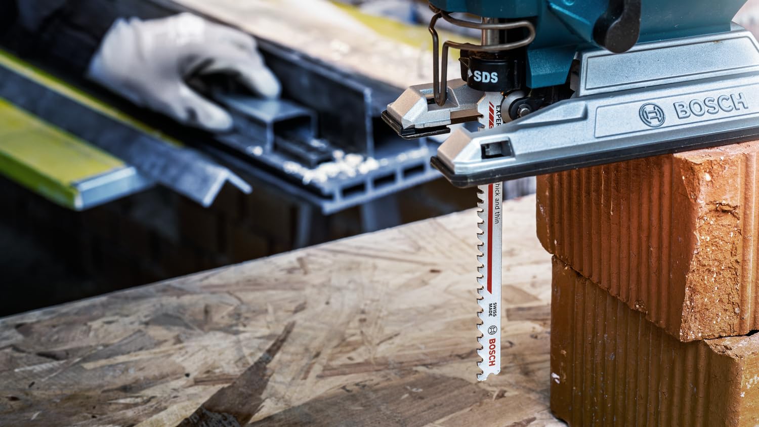 Bosch 10x Hoja de sierra de calar EXPERT Multi Material Thick and Thin T367XHM (para Madera con metal duro, Acero resistente, Longitud 132 mm, Professional Accesorios Sierra de calar)