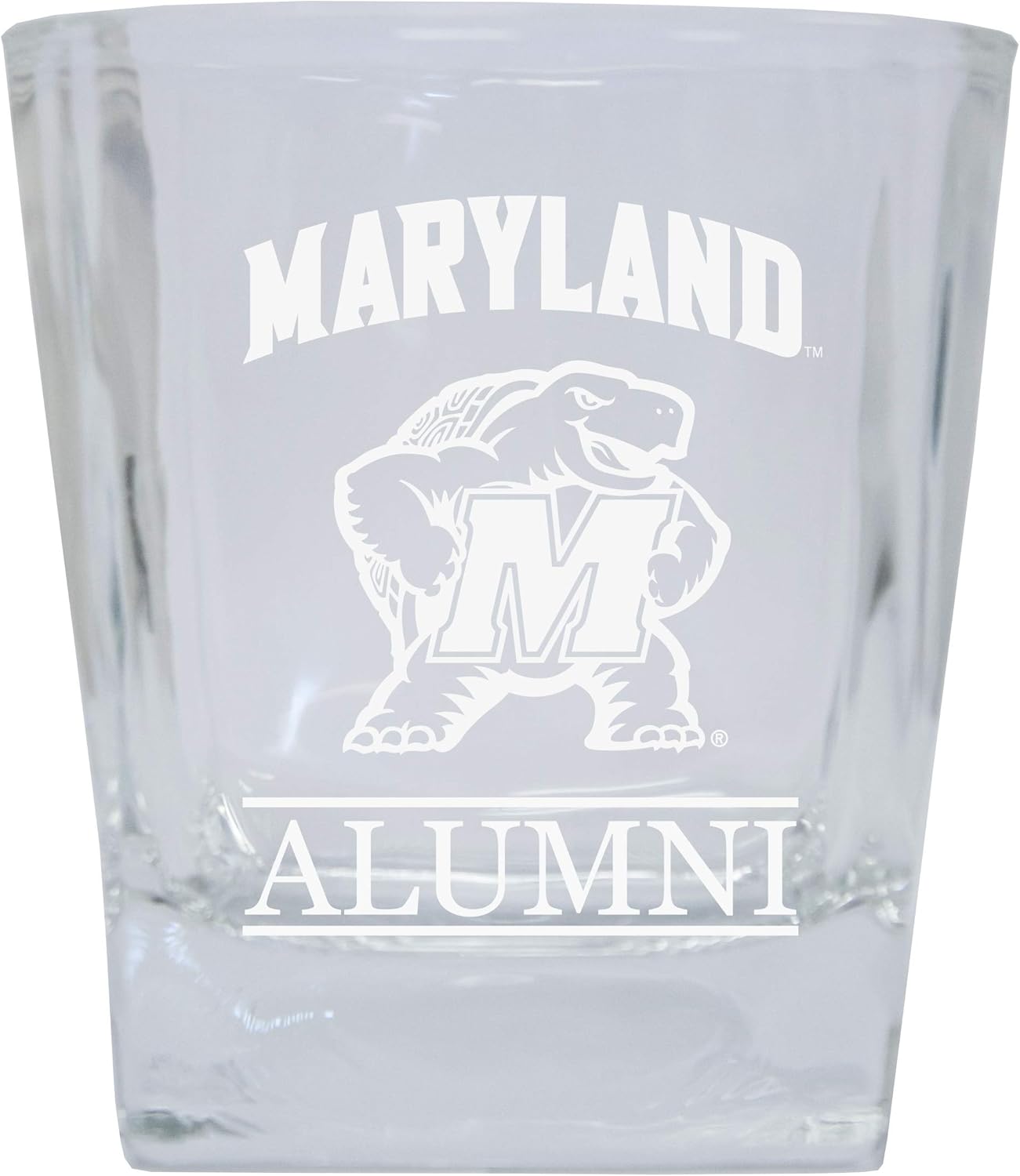 Maryland Terrapins Etched Alumni 5 oz Shooter Glass Tumbler 2-Pack Officially Licensed Collegiate Product