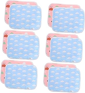 minkissy 12Pçs Tapete De Xixi Para Animais De Estimação Comida De Cobaia Lavável Cama De Coelho Gaiola De Hamster Forros De Gaiola De Cobaia Coisas De Bebê Tapete De Gaiola De