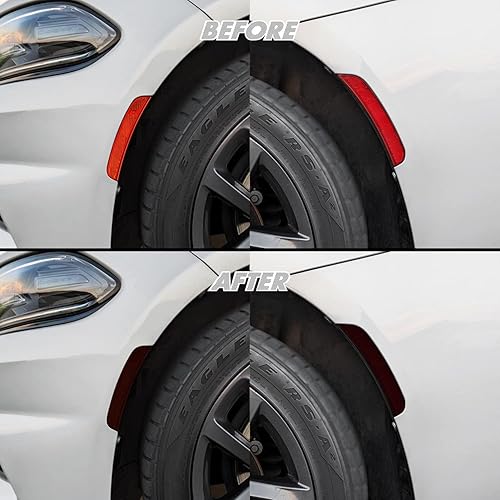 SlickMod Tinte ahumado de vinilo precortado para Dodge Charger 2015-2022 (20% humo oscuro, 4. marcadores laterales)