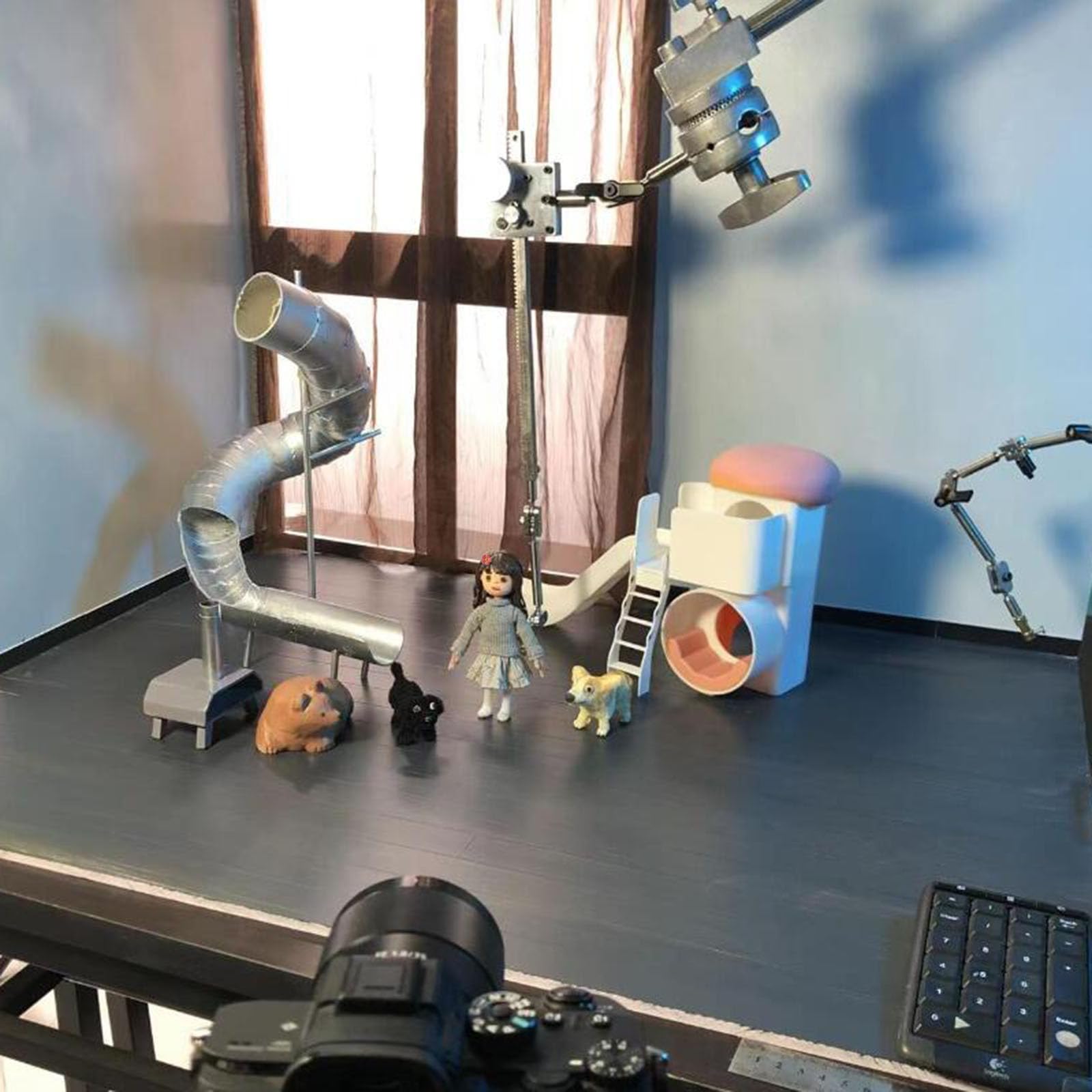 DIY Stop Motion Armature Kits Armature Rigging System Stop Motion Animation Edelstahl Rig Arm für Figuren, Tonfiguren, Modelle,A8