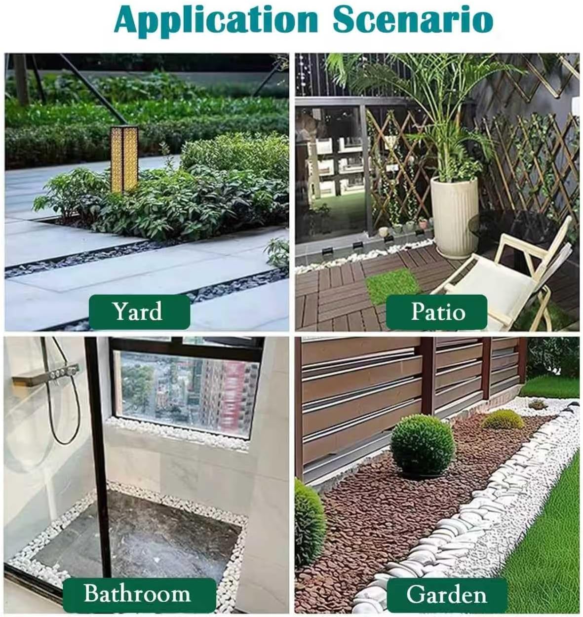 40" High Load Bearing Resin Drainage Channel Kit with Metal Grate - Durable French Drain Solution for Effective Yard Water Management and Efficient Drainage System