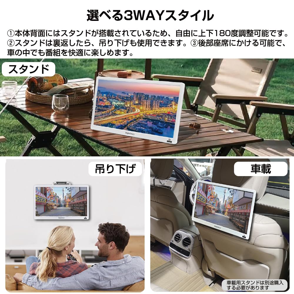 Amazon | 【2025新登場】14インチポータブルテレビ,HDMI・USB端子搭載