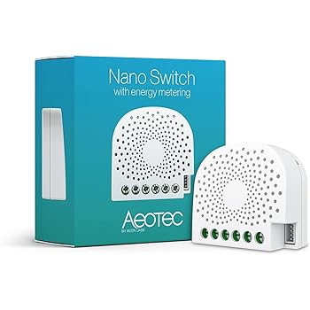 Aeotec Nano Switch On Off Controller With Power Metering Z Wave Plus In Wall Compatible With Alexa