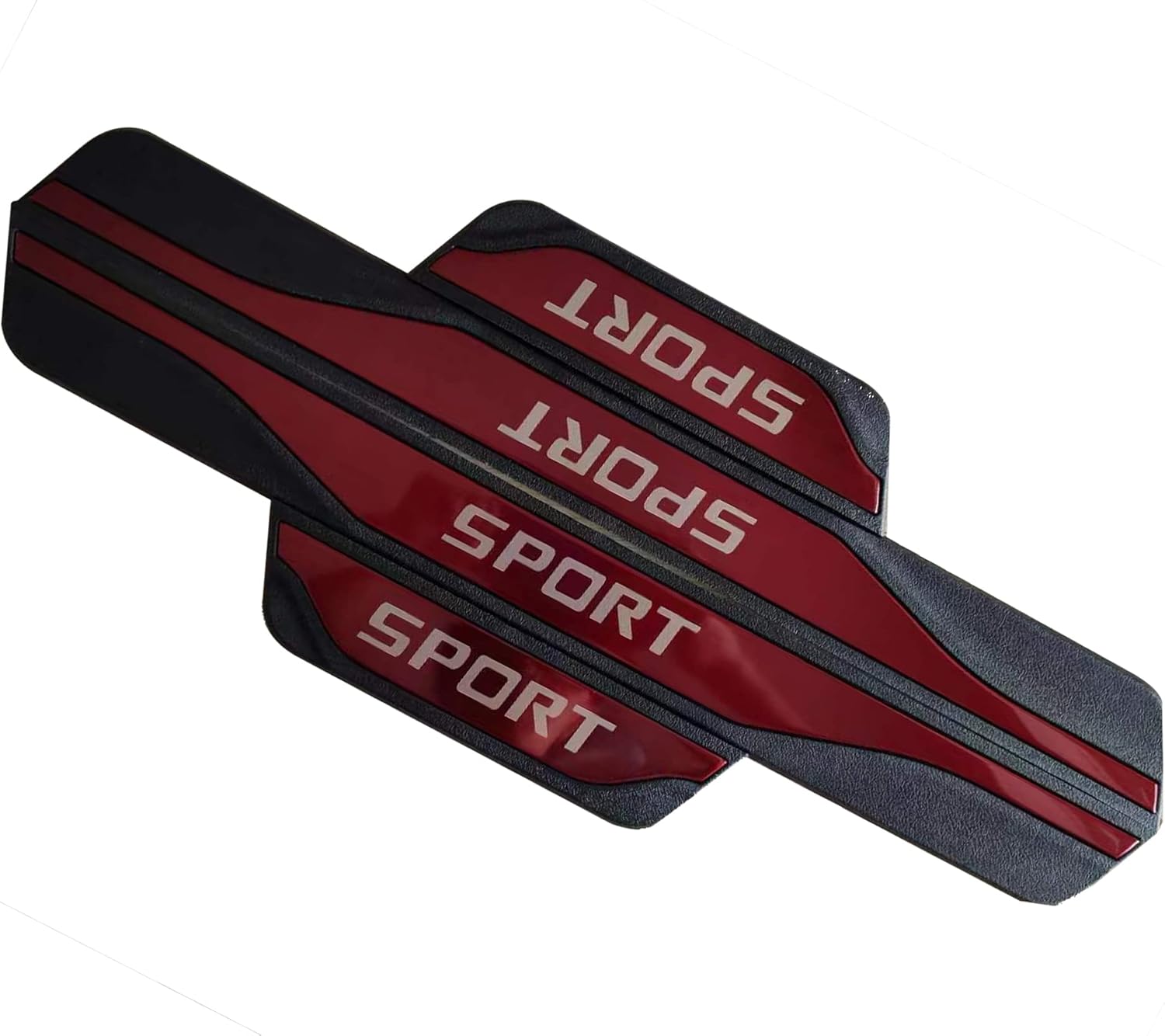 GZBFTDH Car Door Entry Guard, for Hyundai Elantra Tucson Kona Venue Accessories, Auto Door Sill Protector with Stainless Steel Kick Panels Scuff Plate (red, 2019-2023 Venue)