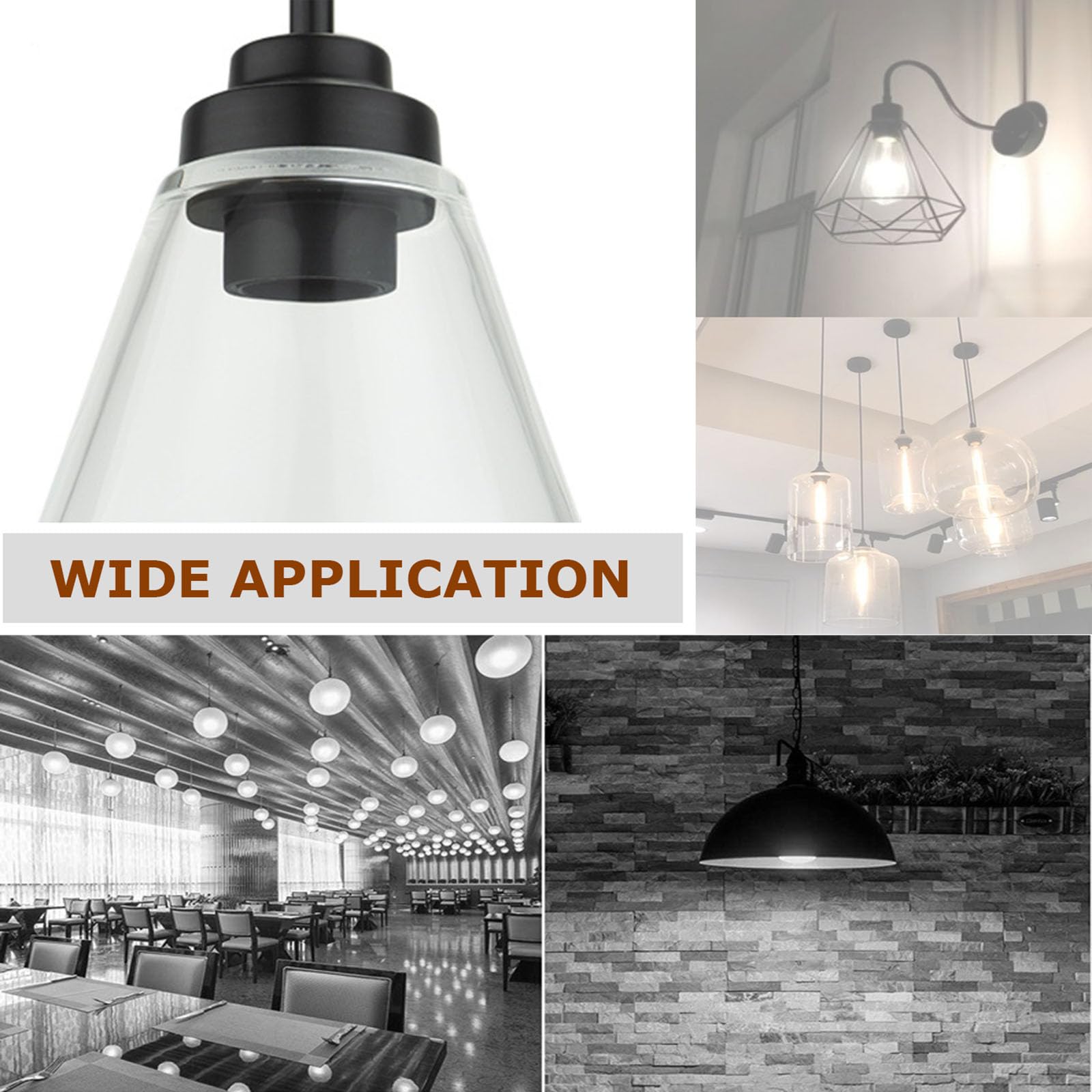 Lampshade Reducer Ring Plastic Adapter Converter Home Office E27 To E14