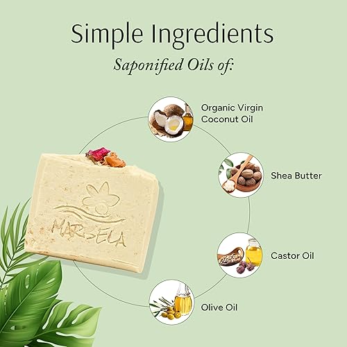 Miniatura 49 de Marbela Cosmetics Aloe Vera Handmade Soap Bar - Made in USA, Vegan Friendly, Palm Oil Free, Natural Bar Soap - Gentle Face & Body Soap for Daily