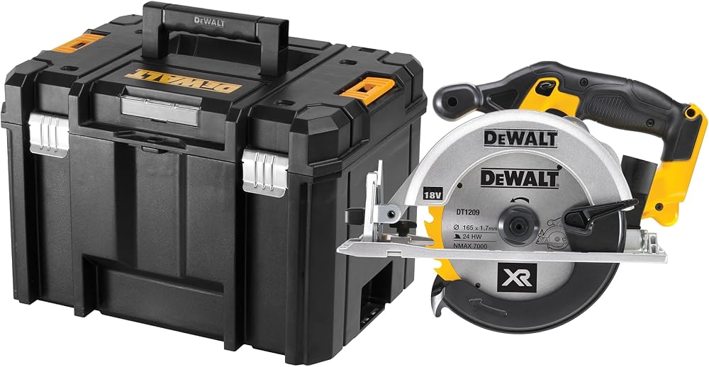 DEWALT scie circulaire 165 mm, coupe 55 mm, semelle magnésium DCS391NT-X