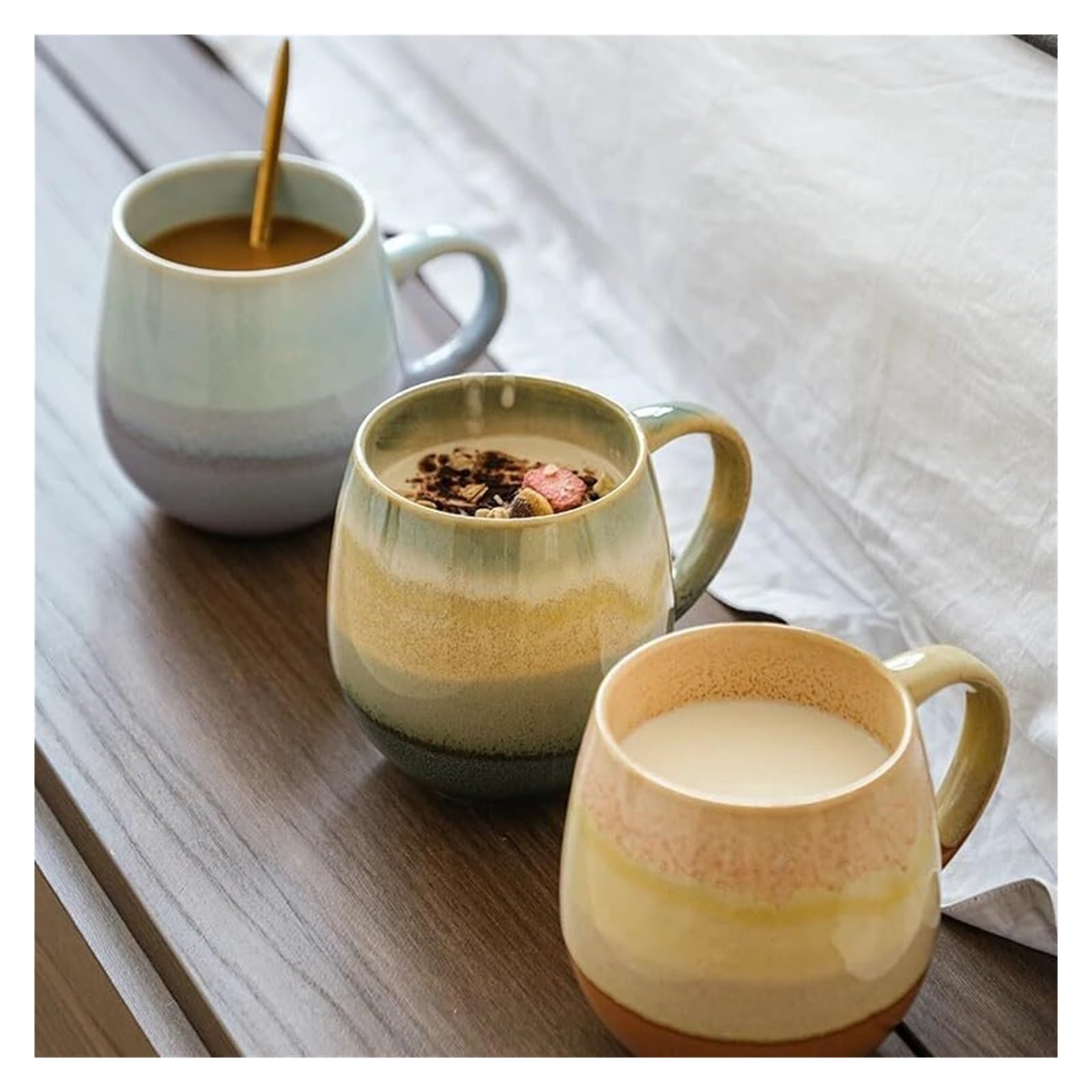 Kubek 520 Ml, Prosty, Biurowy, Ceramiczny Kubek Do Kawy, Kubek Do Mleka, Kubek Owsiany, Kubek Do Wody, Kubek Do Herbaty/Pink