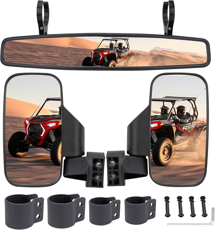 Amazon.com: UTV Side Rear View Mirror With 1.75