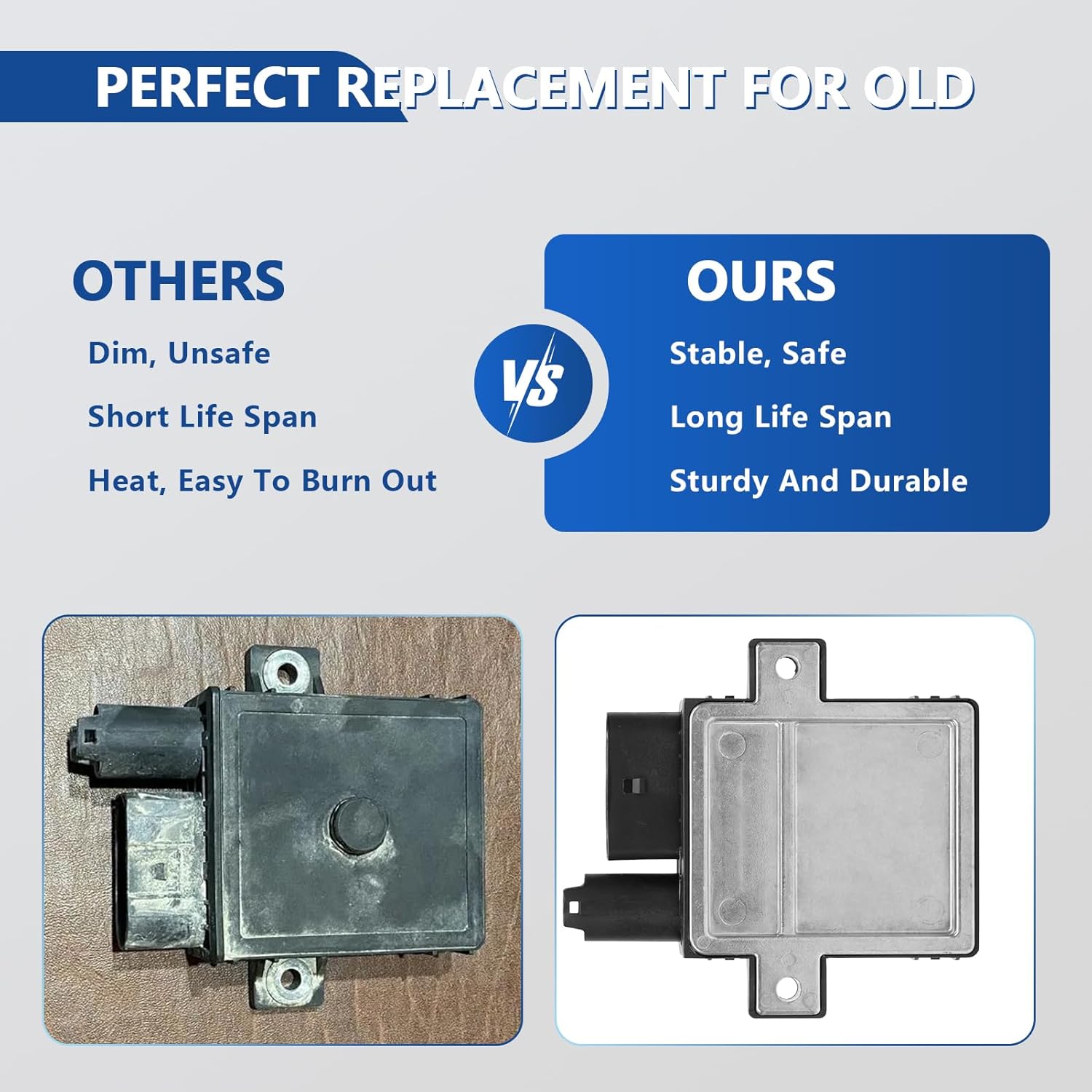 Glow Plug Control Module Compatible with 2004 2005 Silverado Sierra 2500HD 3500 6.6L LLY Diesel Engine Models Replaces 8973796350, 10489931, 12613477