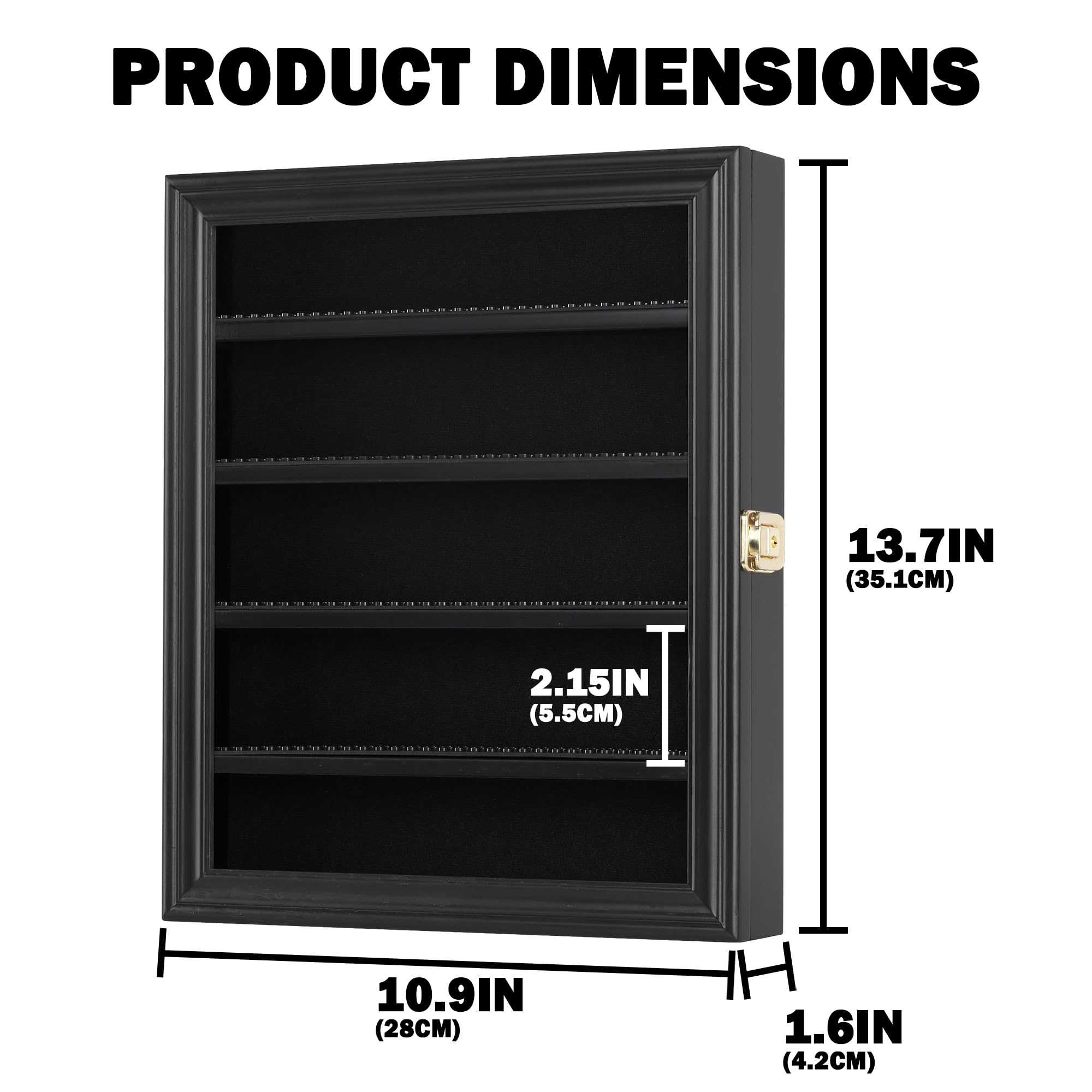 Lego Minifigure Dimensions Vitrina Dedal Armario de Pared LG-CN30 (Negro)