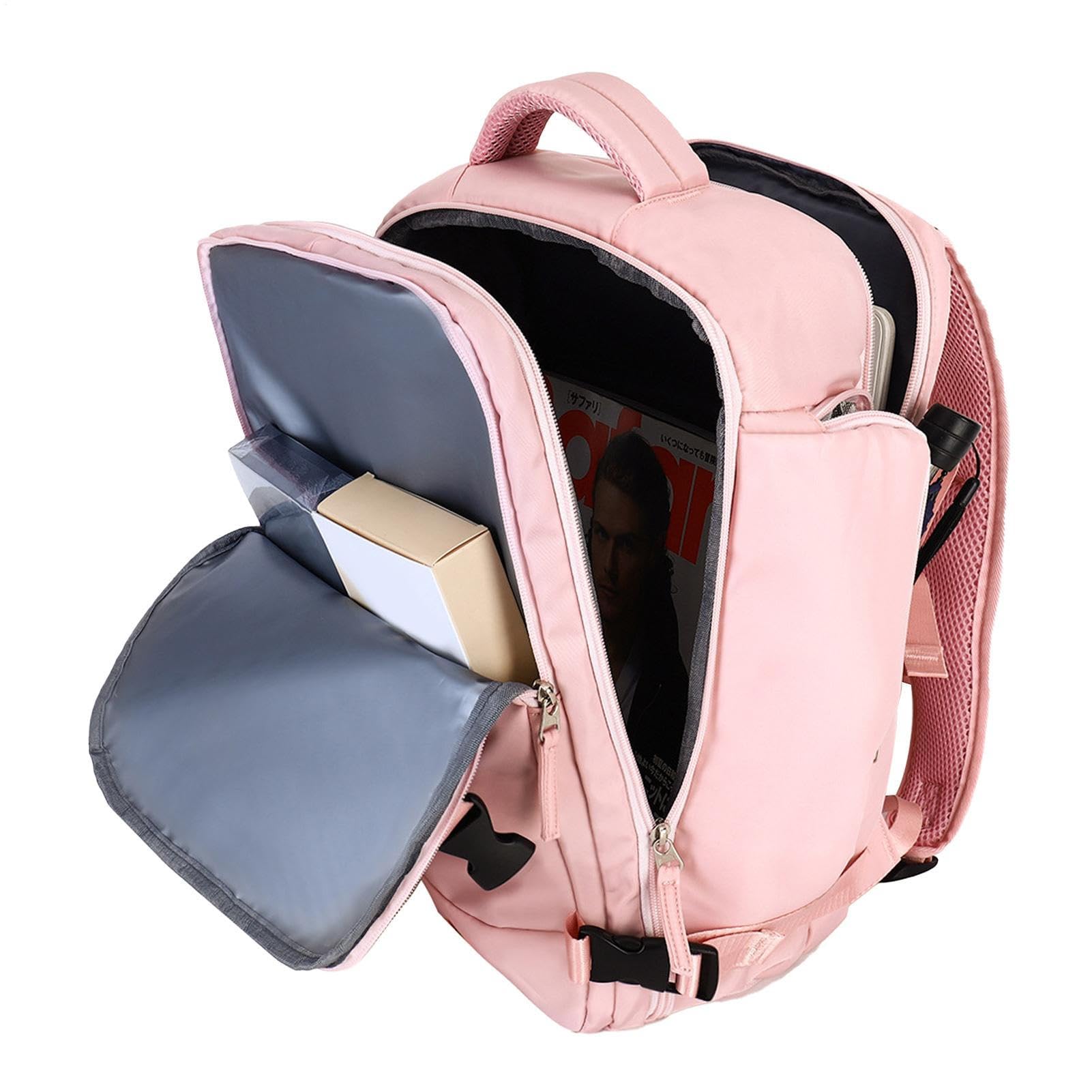 Generisch Mochila para equipaje de mano, ligera, extra grande, con USB