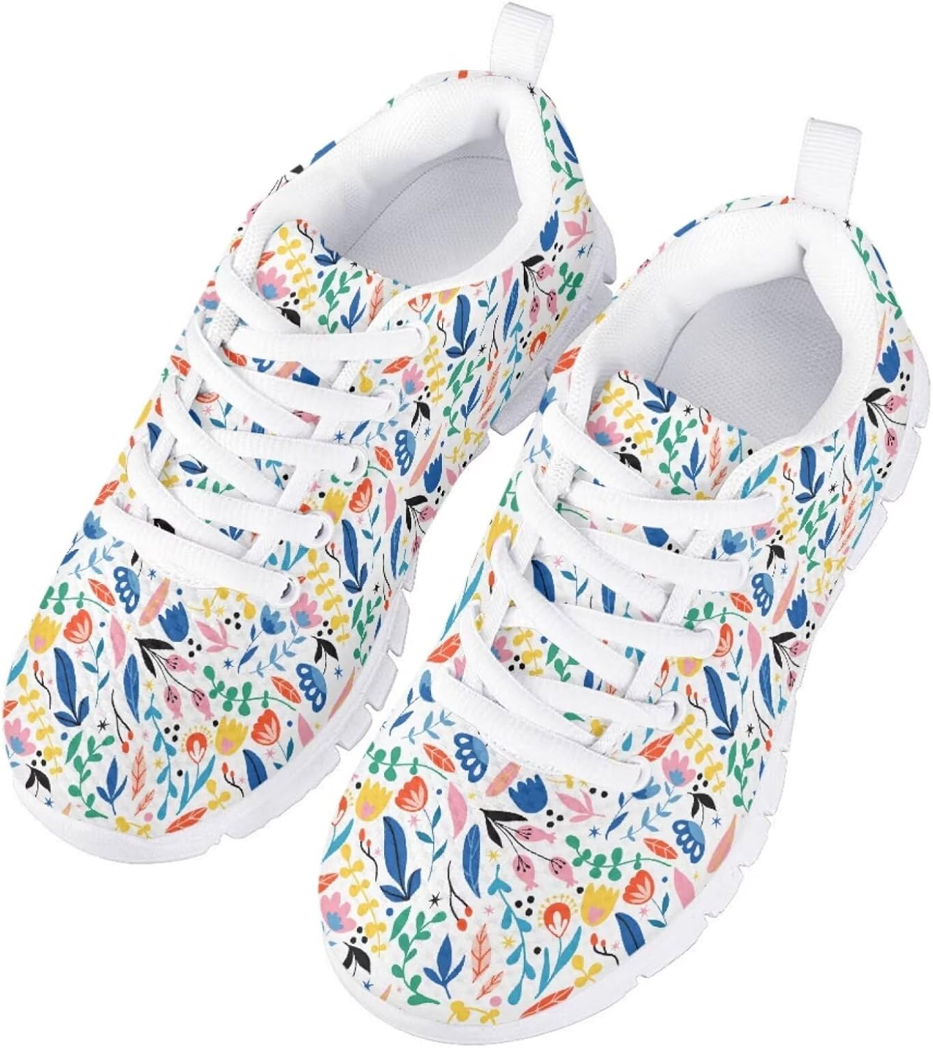 SYtrade Girls Slip-On Sneakers Lace-up Tennis Shoes Kids Athletic Shoes
