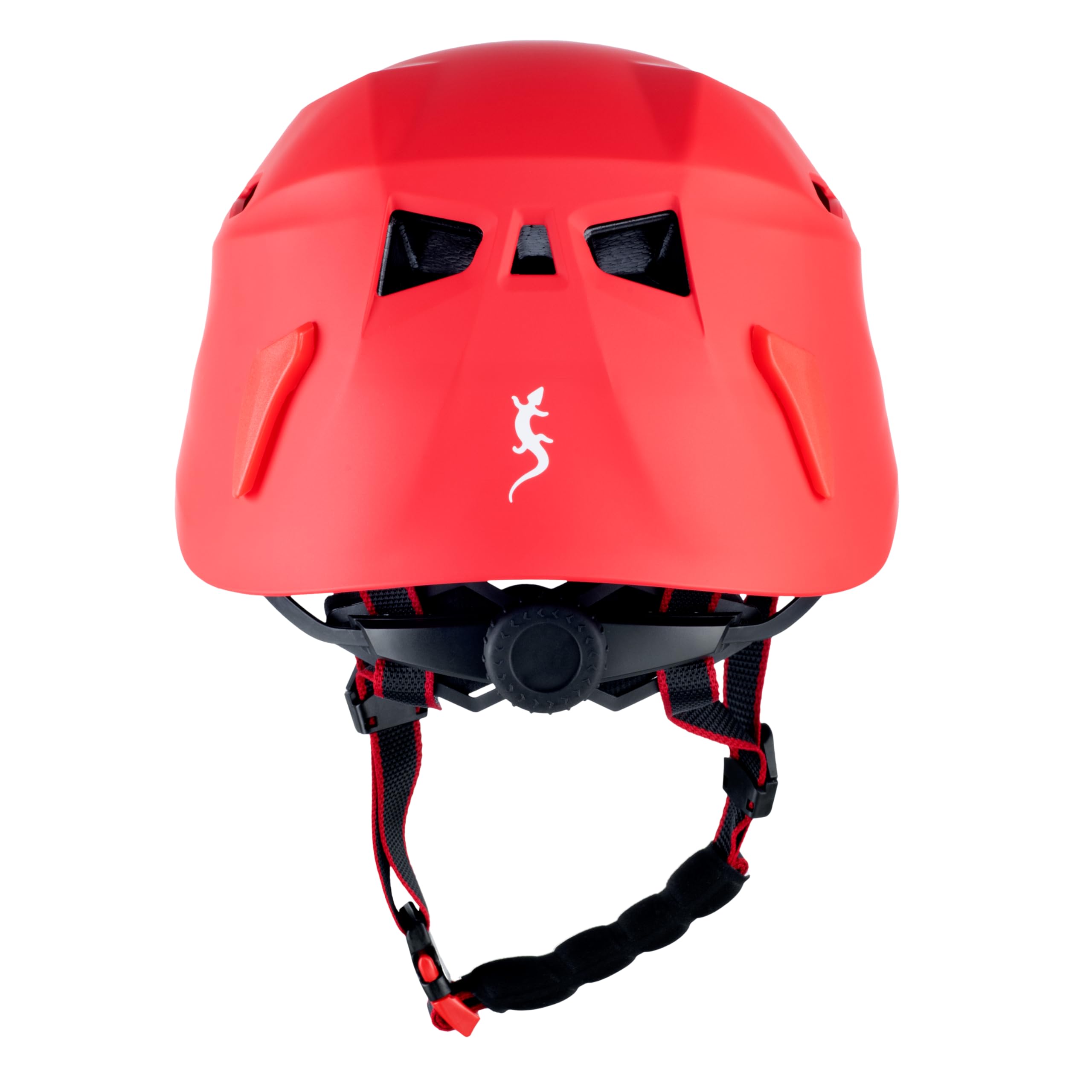 Fixe - Casco Escalada ABS Helmet - Cascos Escalada Roca, Alpinismo, Barranquismo, Espeleología y Vías Ferratas - Casco Unisex, Ajustable, Estradas de Aire - Rojo, 53-60 cm