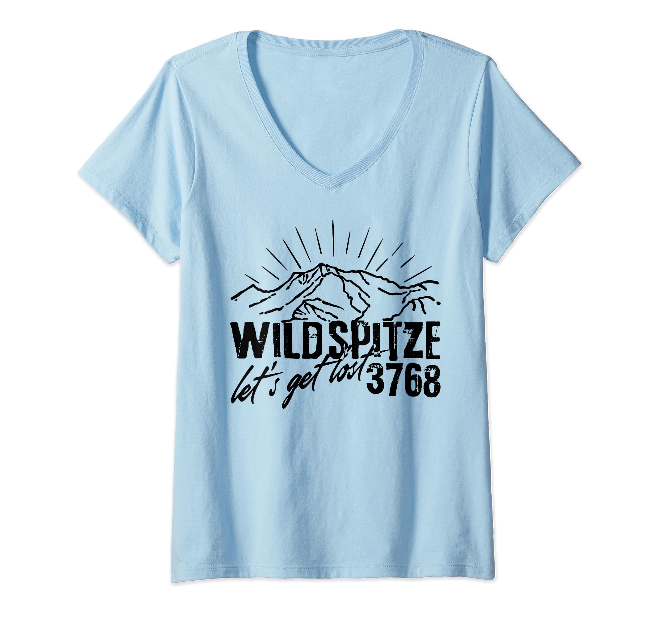 Sany O.Mount Wildspitze Mountain Hike Climb Hiking Gifts Austria V-Neck T-Shirt