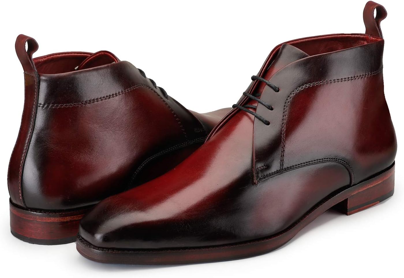 Lethato Men’s Modern Classic Calfskin Leather Chukka Boots - Image 3