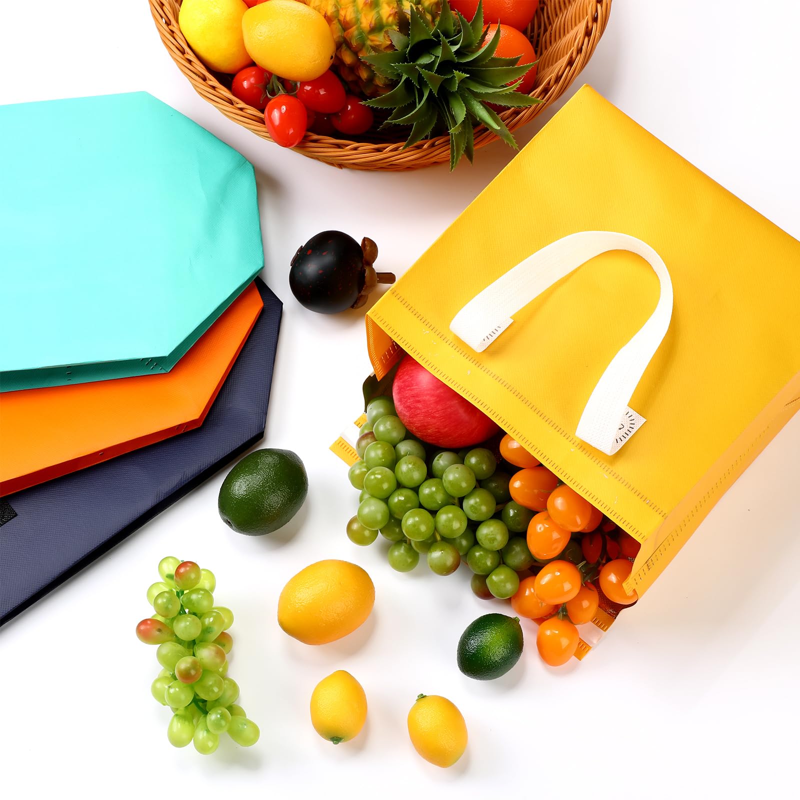 FoldTier 50 bolsas aisladas para llevar, bolsas de alimentos con aislamiento térmico a granel para café, leche, té, alimentos fríos calientes, mariscos frescos, bolsas de entrega de pizza, para