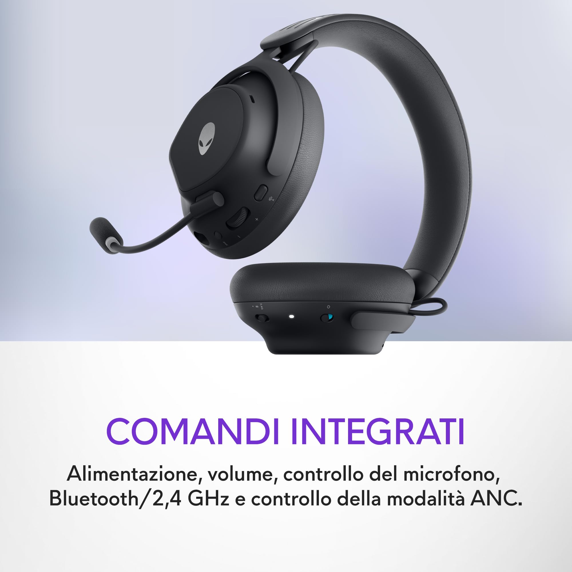 Alienware Pro Cuffie Gaming Wireless Dark Side of the Moon