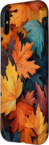 Miniatura 8 de iPhone 1212 Pro Hojas coloridas  Tema de otoño y otoño, funda de color de otoño