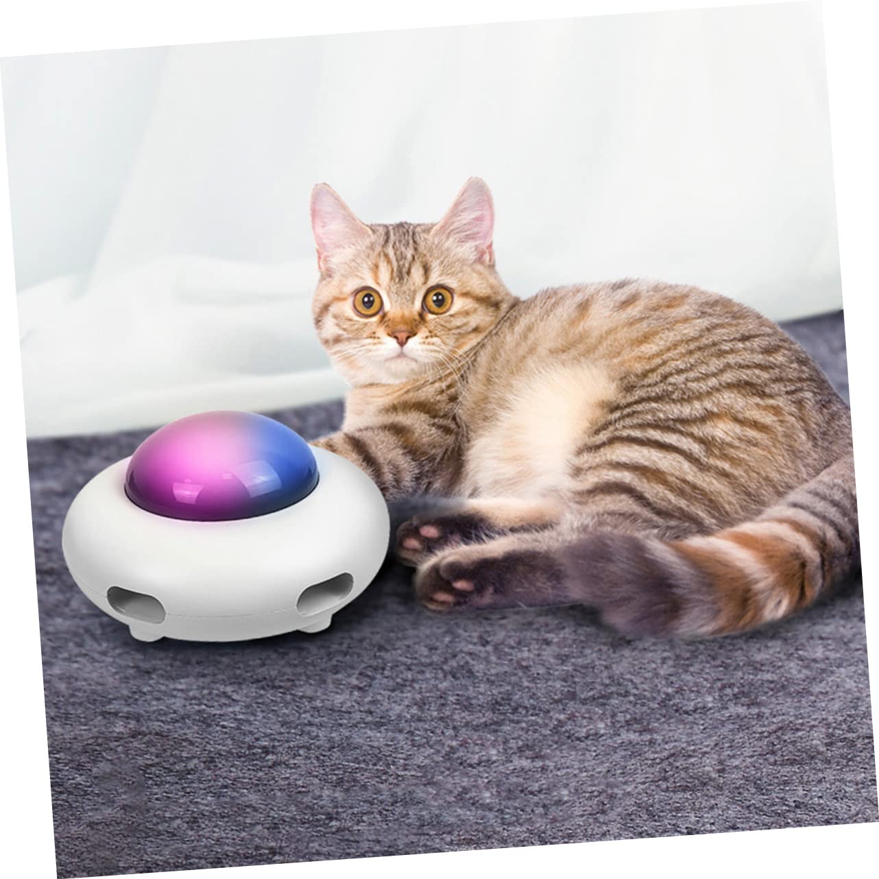 ERINGOGO Giocattolo Gatto Automatico Ricarica USB Giocattolo Interattivo per per Gattini per Alleviare Stress
