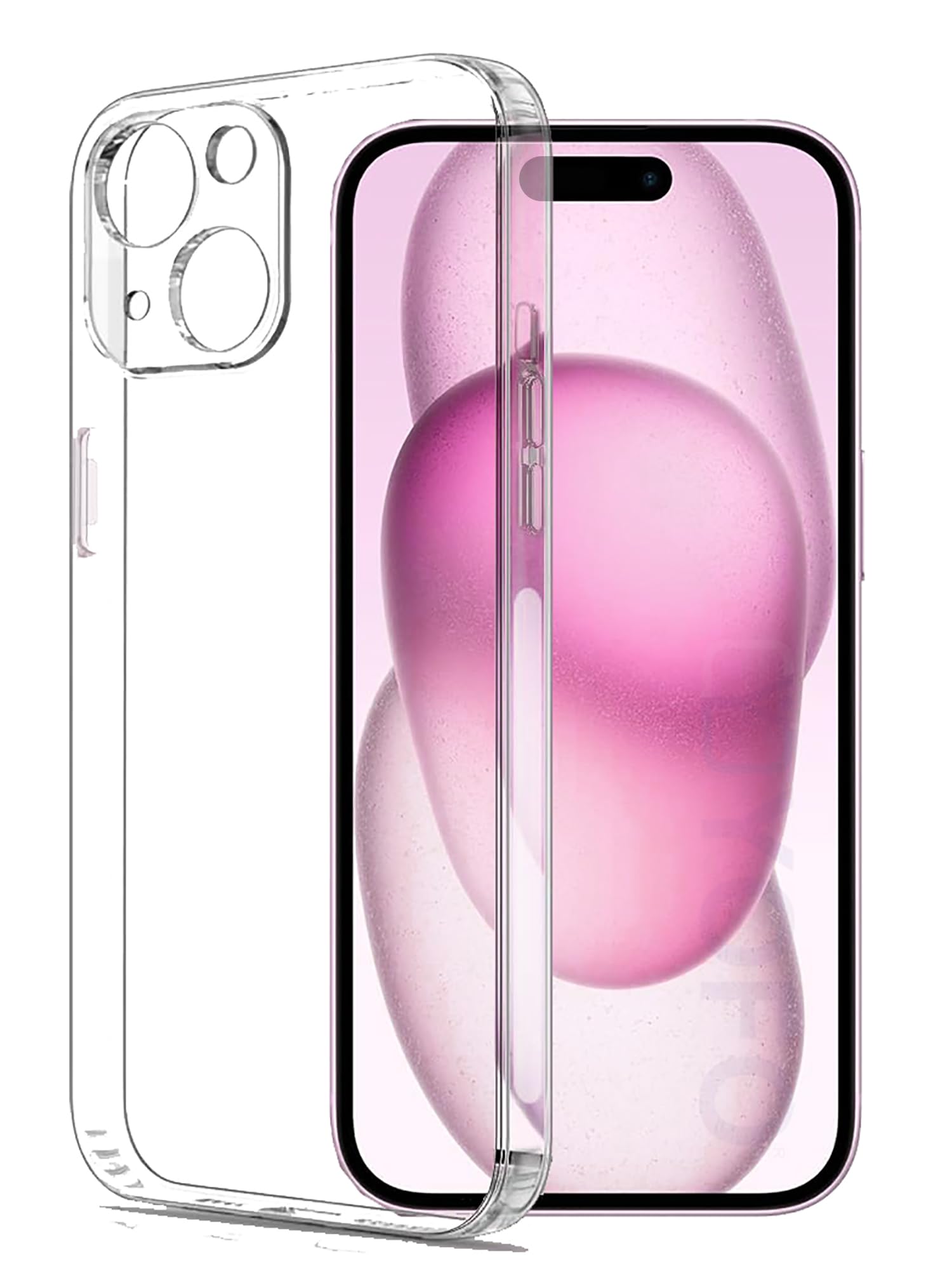 YOFO Back Cover for Apple iPhone 15 Plus (SlimFlexible|Silicone|Transparent|Camera Protection|DustPlug) (B0CKRLFY4S) Amazon Price History, Amazon Price Tracker