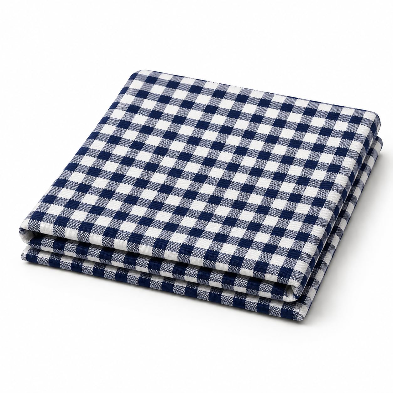 texworks Shirt Fabric for Men | Unstitched | 100% Cotton | Dark Navy and White | Gingham Checks | Yarn-Dyed Shirting | 1.60m for Shirt (58" Width)-picture-38