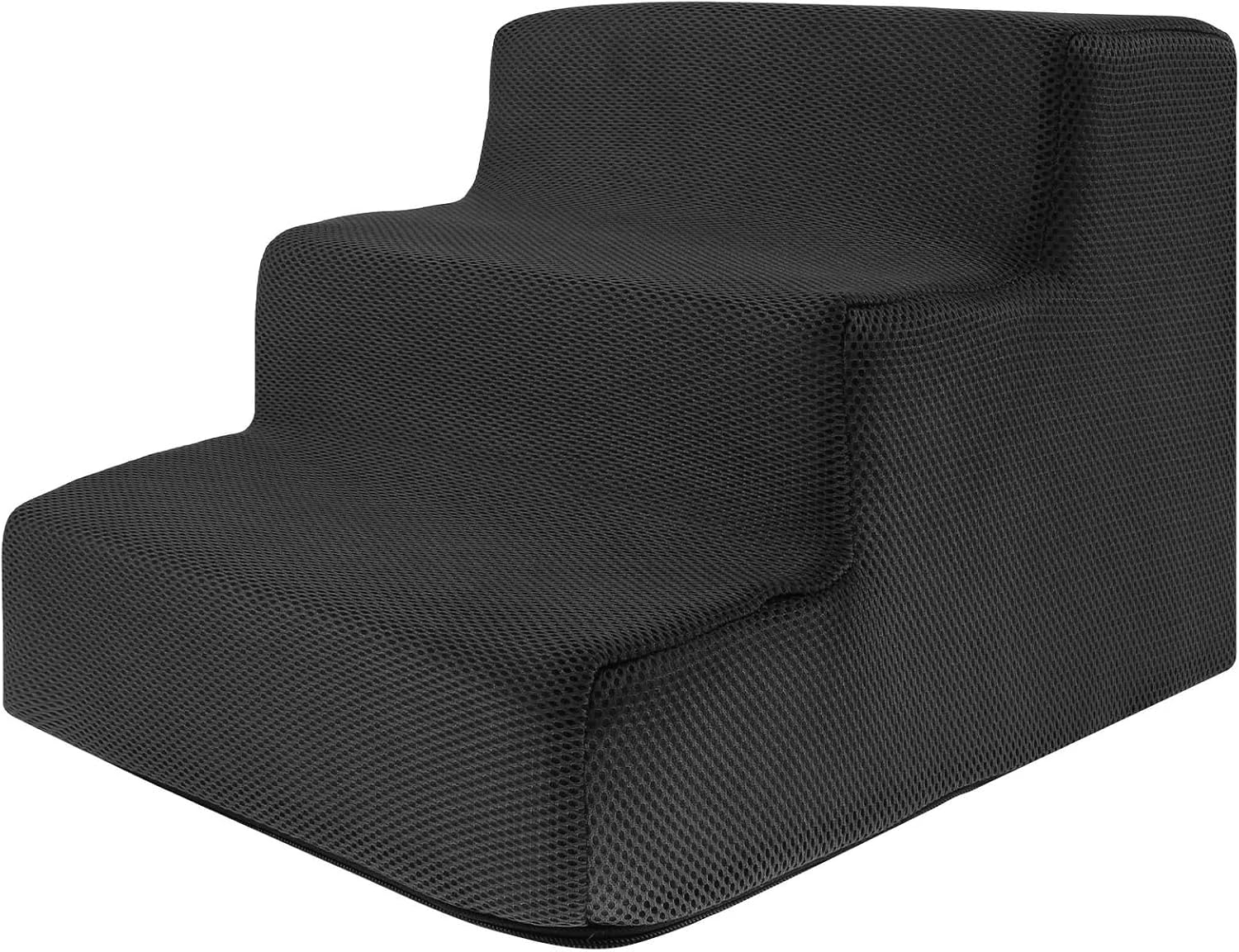 Compatible for Pet Stairs, 3 Step Dog Cat Ramp with Removable Cover, Memory Foam Sofa Steps for Elderly Pets