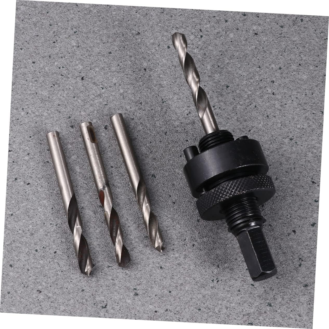 Hole Arbor with Drill Bit Metal Mandrel for Wood Stainless Steel