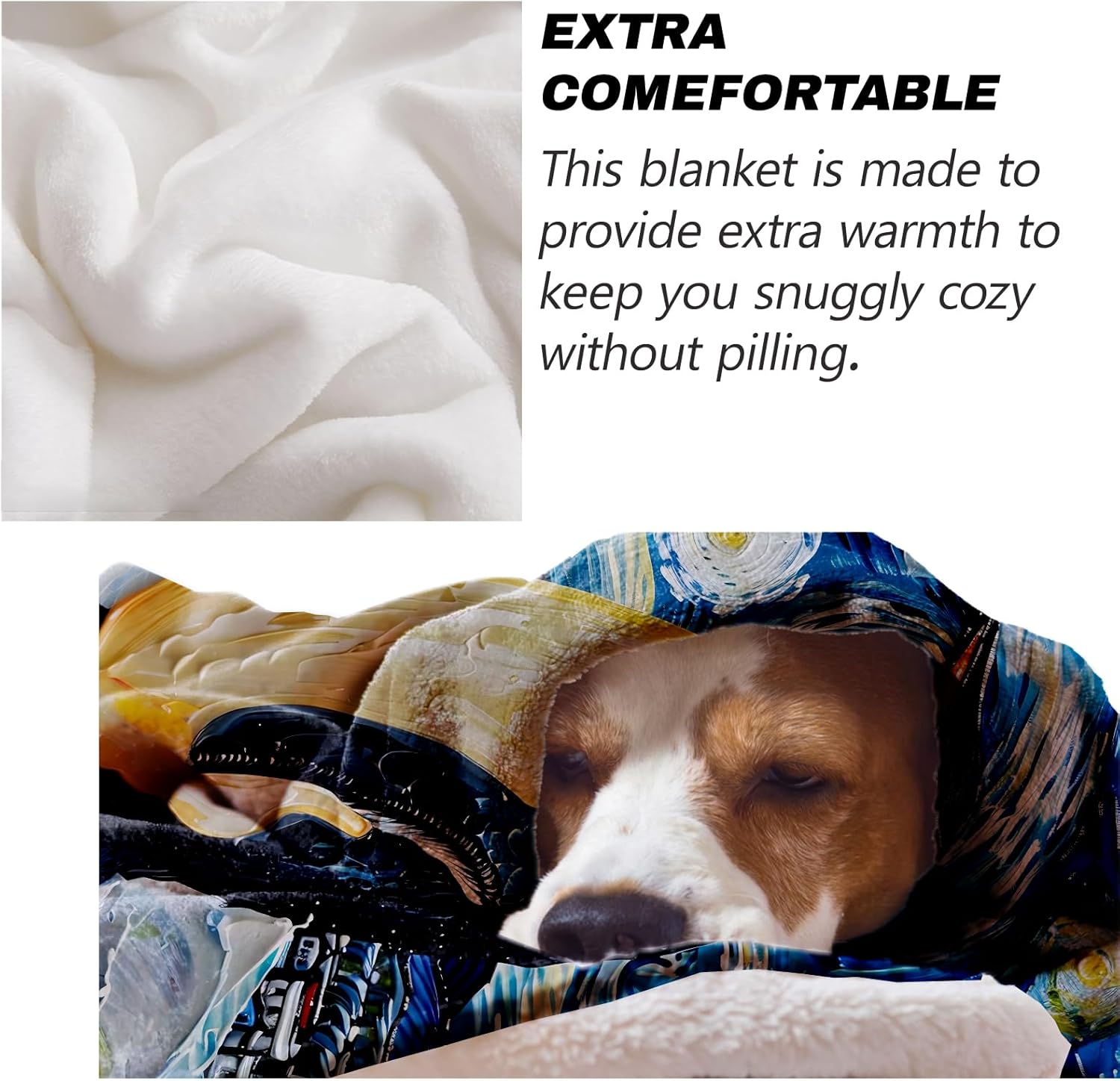 Penguin Throw Blanket Gifts for Adults Kids, Colorful Penguin Blankets for Living Room Bedroom Decor, Fuzzy Warm Flannel Plush 50"x60" - Image 6