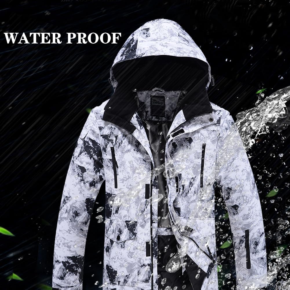 Men's Ski Suit Waterproof Snow Suits Two Piece Snowboard Jacket and Pants Set Outdoor Windproof Winter Warm Snowsuits - Image 6