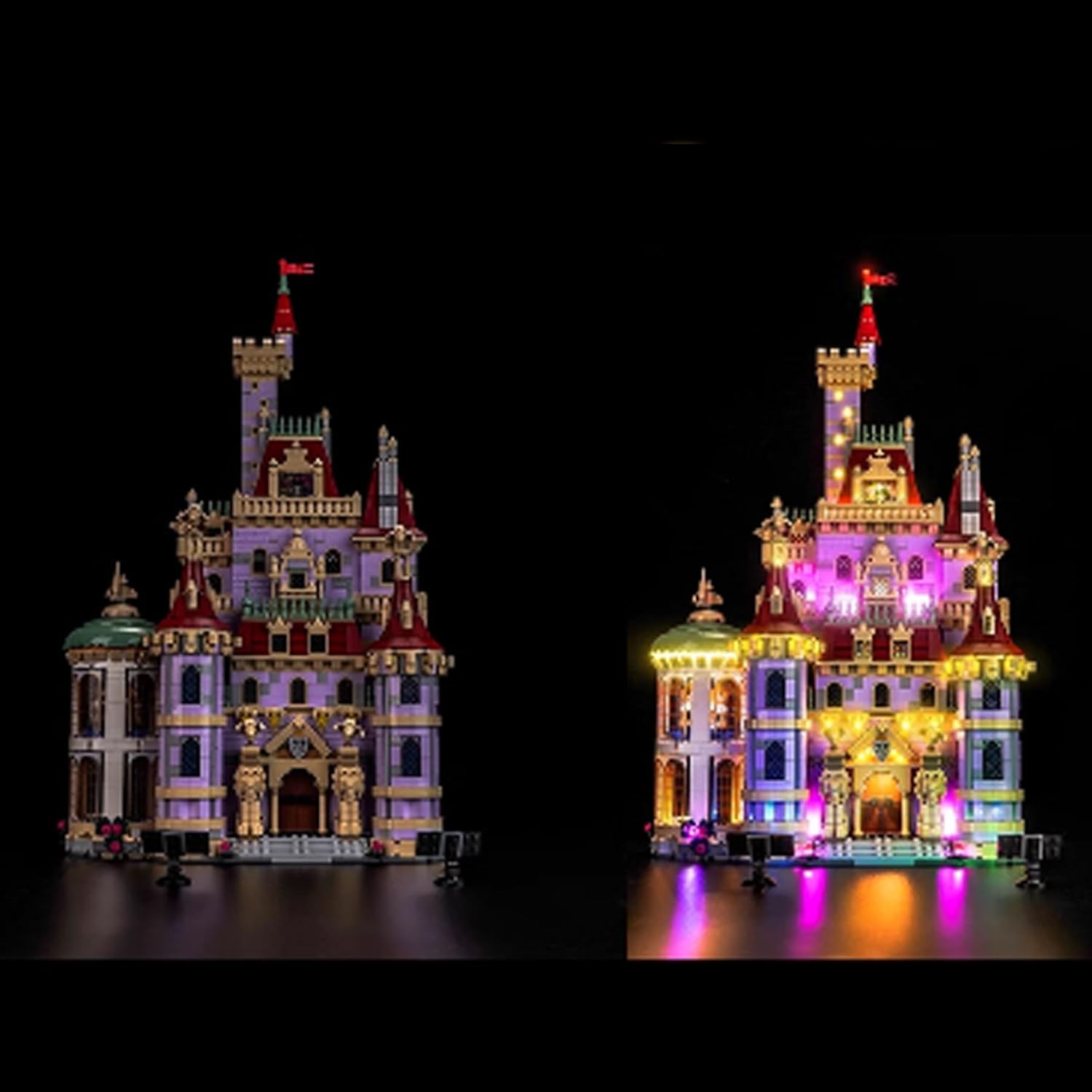 LED Lighting Kit Compatible with Lego 43263 Castle Series LED Light Set (Model Kit Not Included - Lighting Components Only) (Remote Control Version)