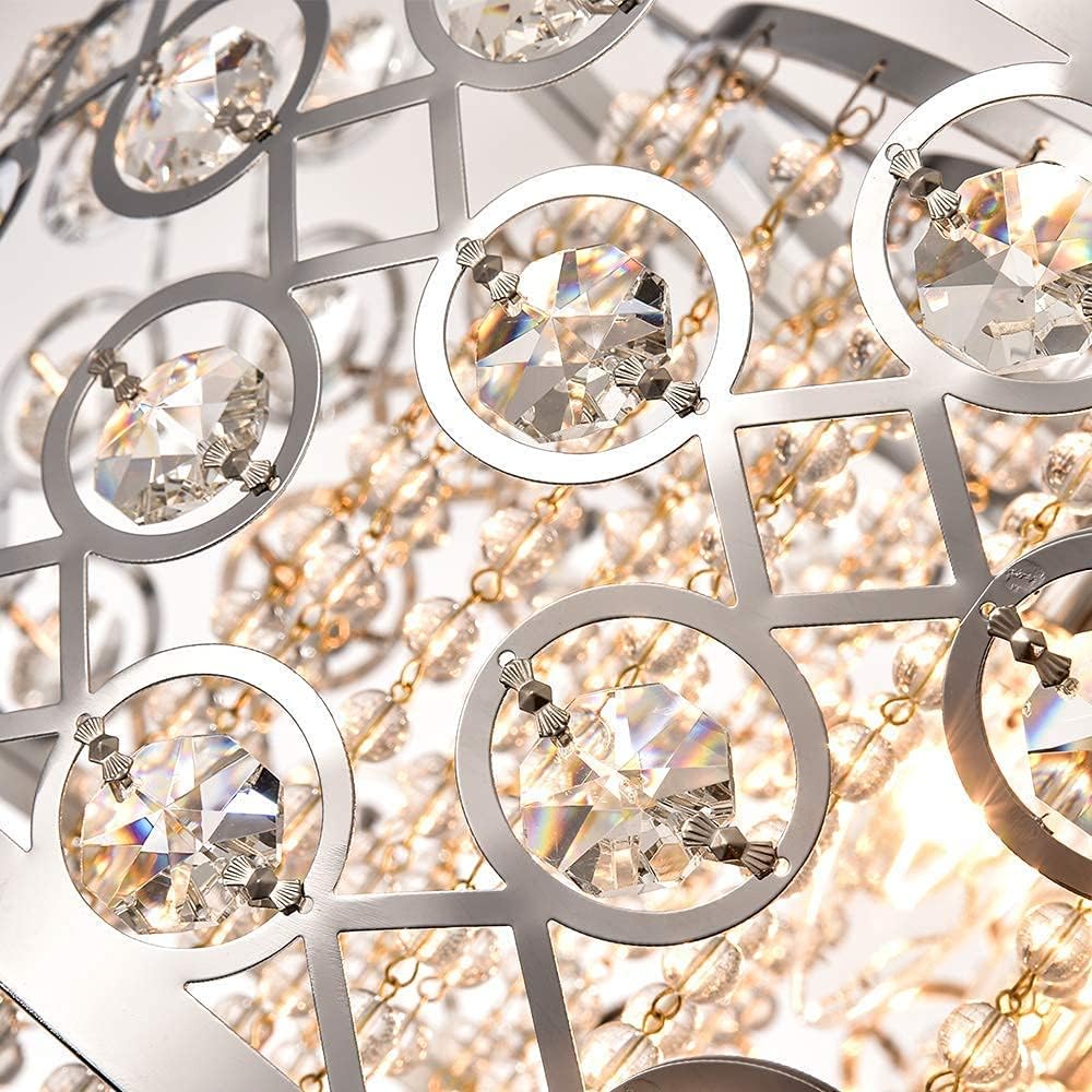 Plafonnier En Cristal Moderne Lustre K9 3 Lumières LED En Acier Inoxydable Suspension Luminaires Pour Salle Manger Salle De Bain Chambre Salon Blanc Froid 59245774