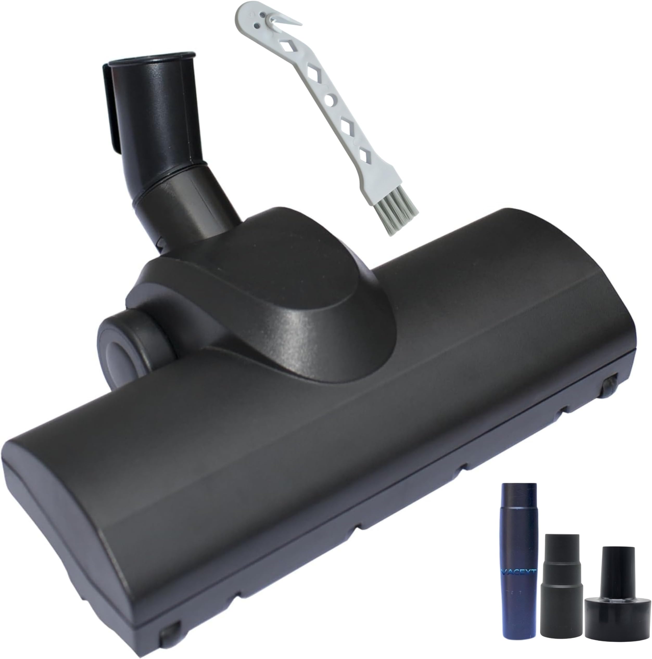Turbo Brush Head Vacuum Brush Attachment for Shop Vac using 1-1/4'' & 2-1/4'' Acessories, Compatible Shark Rototor NV500 NV501 HV371 Miele Classic C1- Removal Pet Hair for Low Carpet & Area Rugs