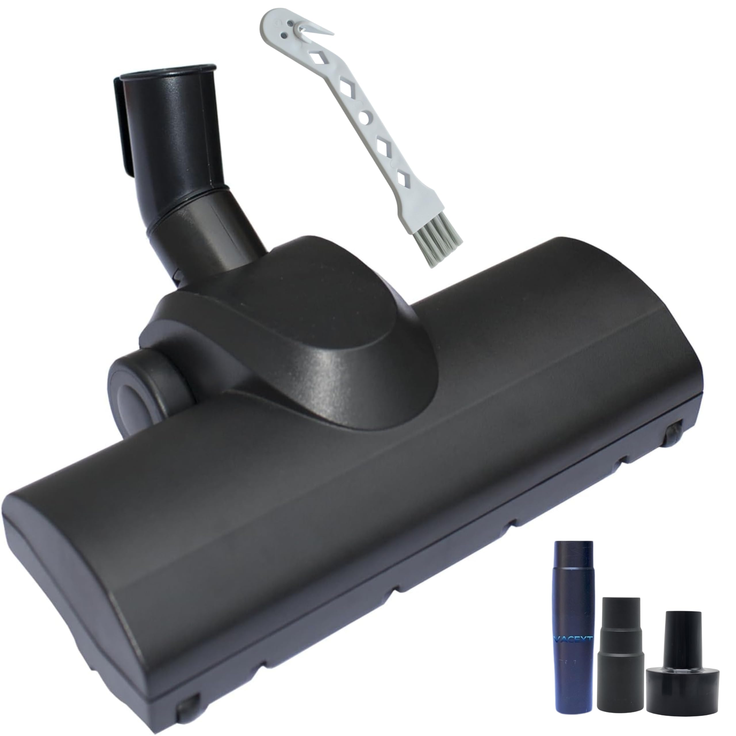 Turbo Brush Head Vacuum Brush Attachment for Shop Vac using 1-1/4'', 1-3/8'' & 2-1/4'' Acessories, Compatible Shark Stratos AZ3002 Rototor NV501 Miele - Removal Pet Hair for Low Carpet & Area Rugs