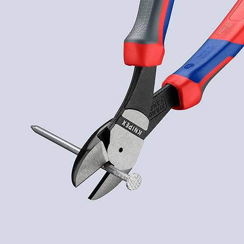 Miniatura 7 de KNIPEX 74 22 200 Comfort Grip - Cortador diagonal en ángulo de alto apalancamiento 8 pulgadas angular agarre cómodo