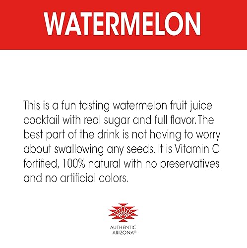 Miniatura 3 de AriZona Cóctel de jugo de fruta de sandía, 20 onzas líquidas (paquete de 12)