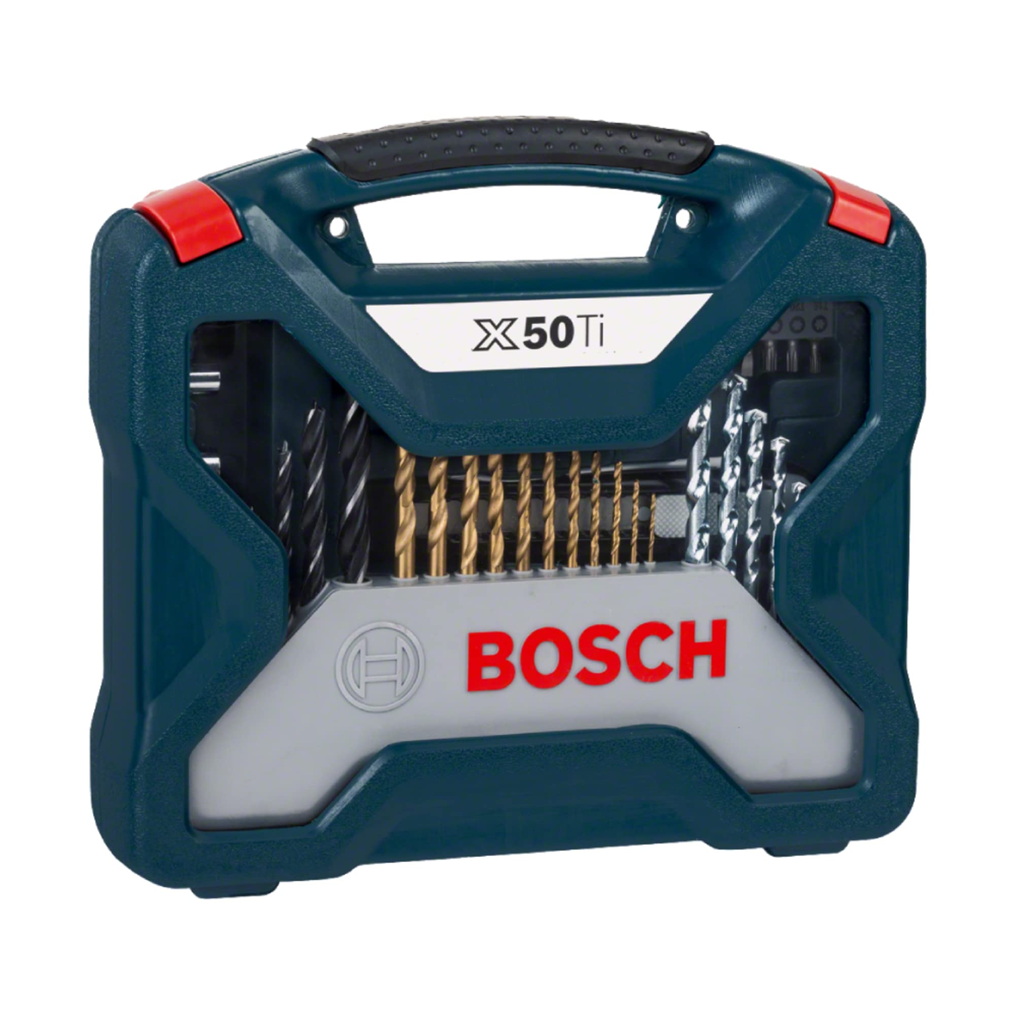 50-piece Bosch Blue X-Line titanium set.