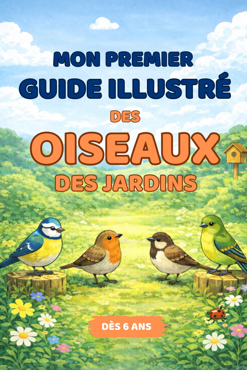 Mon premier guide illustré des oiseaux des jardins - 25 oiseaux faciles à reconnaître pour les enfants de 6 à 9 ans (Vivre Dehors)