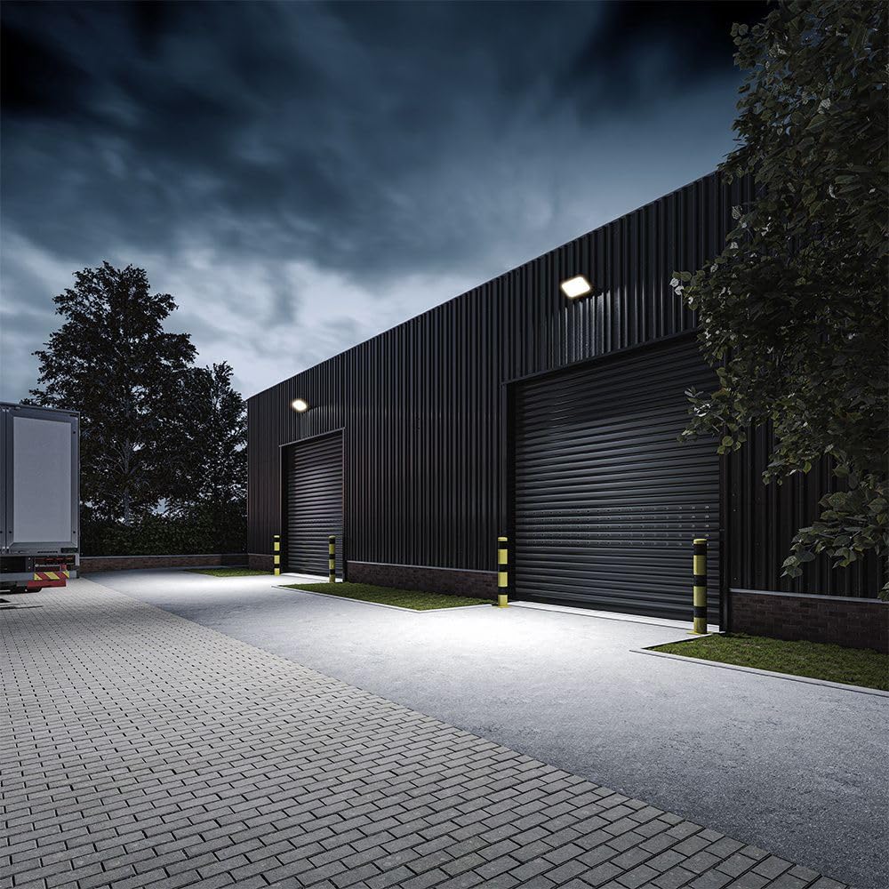 HOFTRONIC - Luxor V2 - LED Strahler 160lm/W - Super Hell 200 Watt 32000 Lumen - IP65 Wasserdicht - 4000K Neutralweiß - UGR <15 Blendfrei - LED Außenstrahler Scheinwerfer
