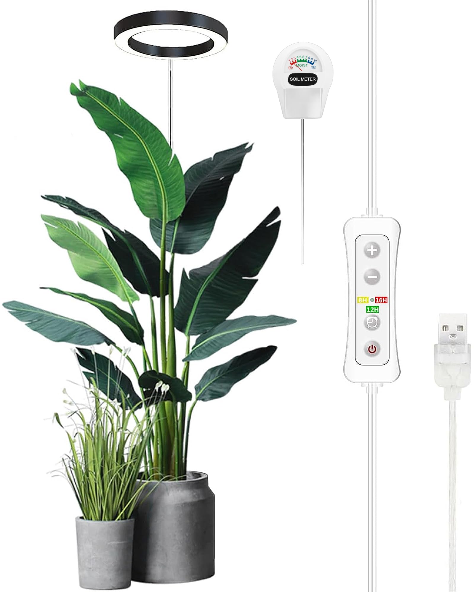Yadoker Grow Light - Full Spectrum Plant Light -13