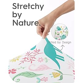 TotBasic Dinosaur Pack N Play Sheets Fitted, Ultra Soft Mini Crib Sheets for Boy, Premium Jersey Knit Pack and Play Sheets, Stretchy Neutral Play Yard Sheets for Pack and Play Mattress, 2 Pack