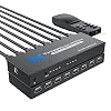 HDMI Switch 7 in 1 Out 4K@60Hz, BolAAzuL HDMI to HDMI Port Expander HDMI Hub Video Switcher Selector with Remote, Support 3D, HDCP2.2, HDR for PS5, Xbox Series X, HDTV, PC - wPower Supply