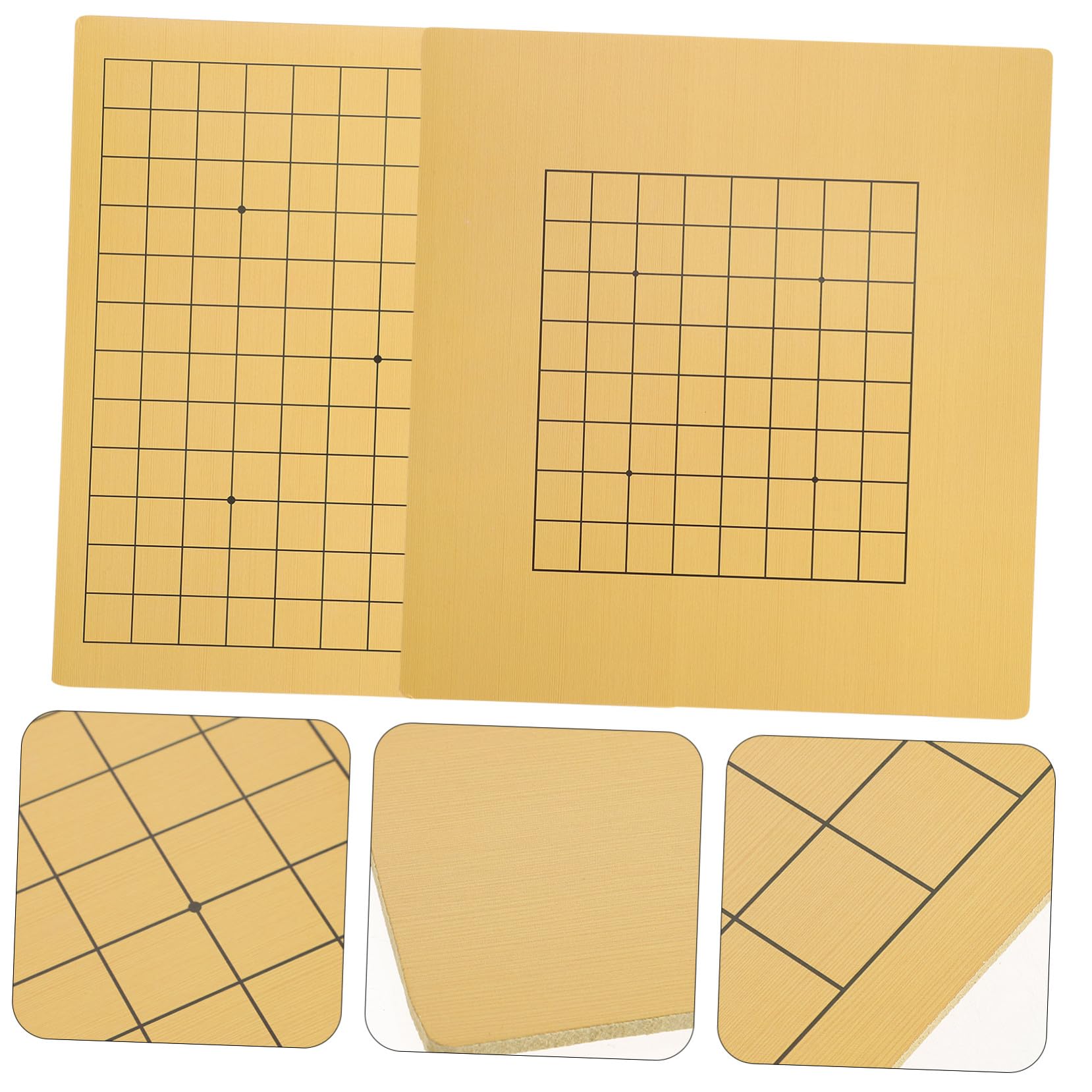 Plateau de Go en Bois Pliable Double Face Stable, Lot de 2 Pièces, Planches de Jeu pour Garçon et Filles, pour Voyages et Jeux de Société