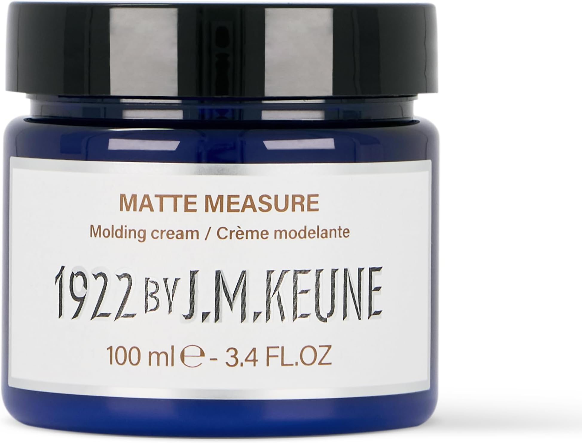 Keune 1922 by J.M. Matte Measure, Medium Hold & Matte Finish Molding Cream for Men, 2.5 Fl Oz