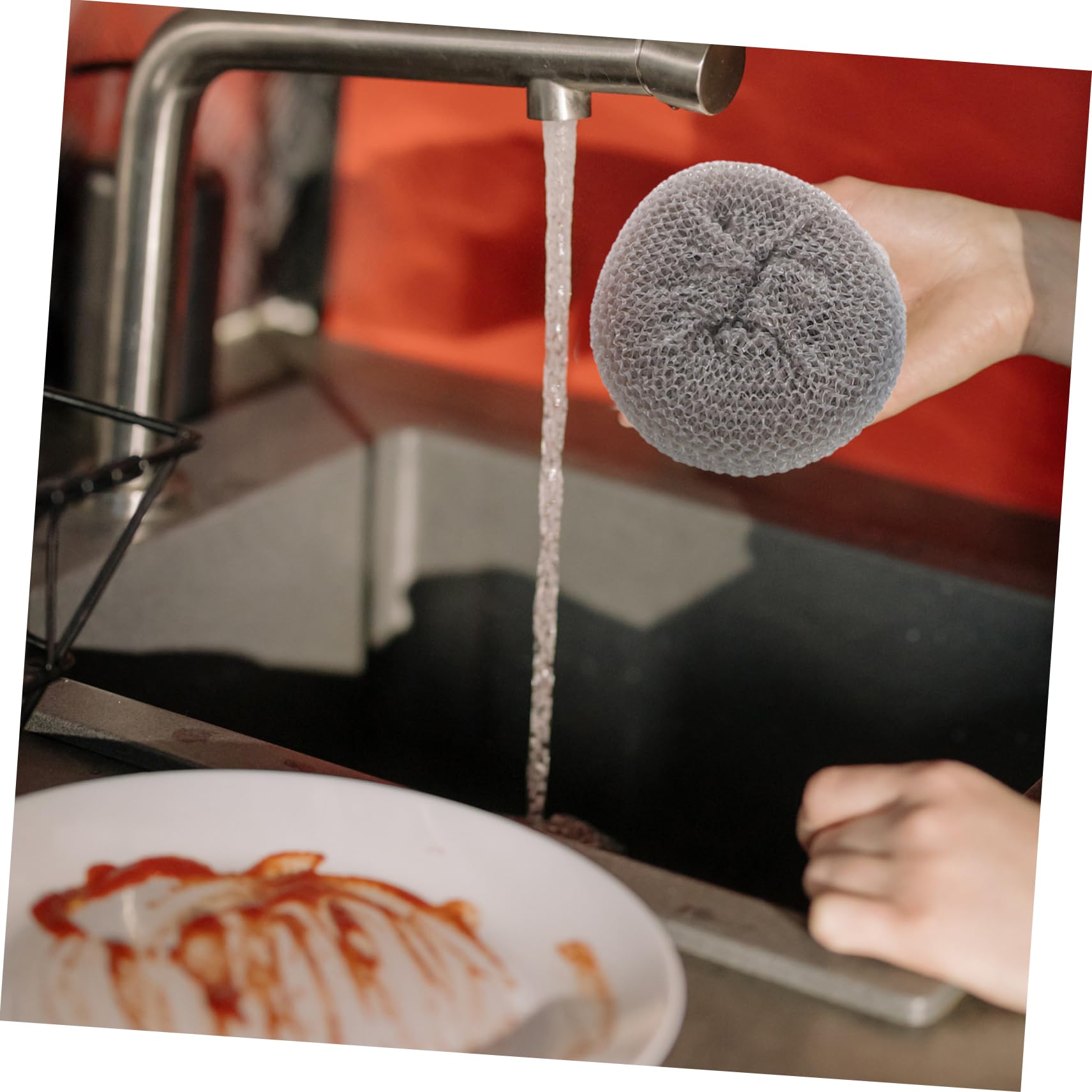 HAPINARY 30Pcs Kitchen Scrub Pads Pot Scrubbers for Efficient Cleaning Reusable and Versatile Dish Scrubbers for Non Stick Cookware and Various Surfaces